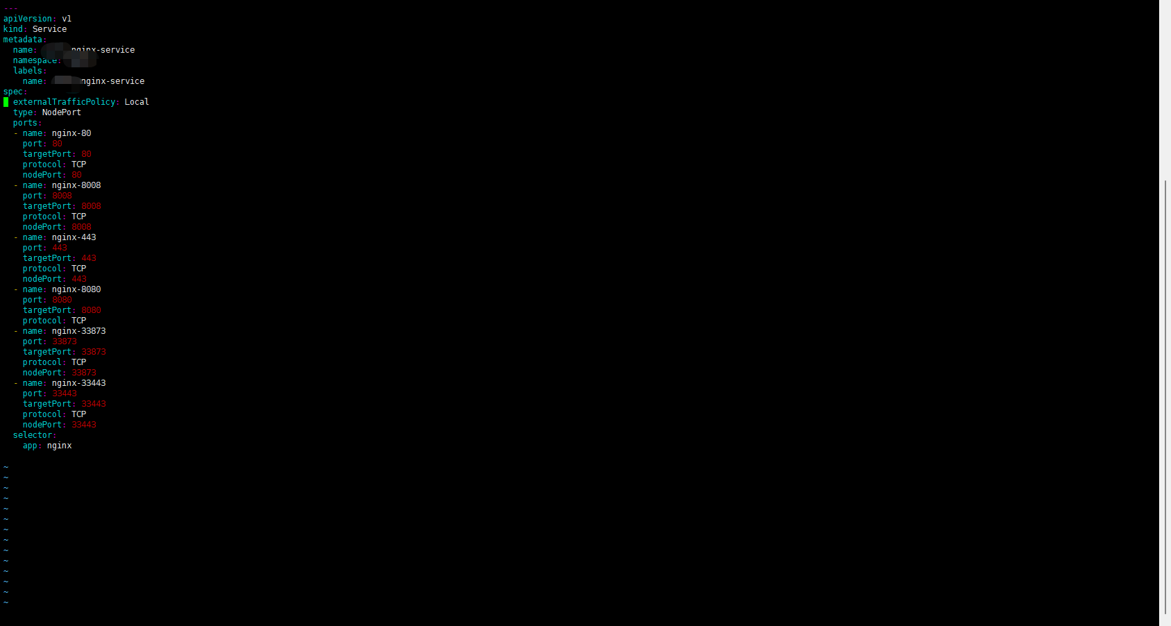 nginx-svc